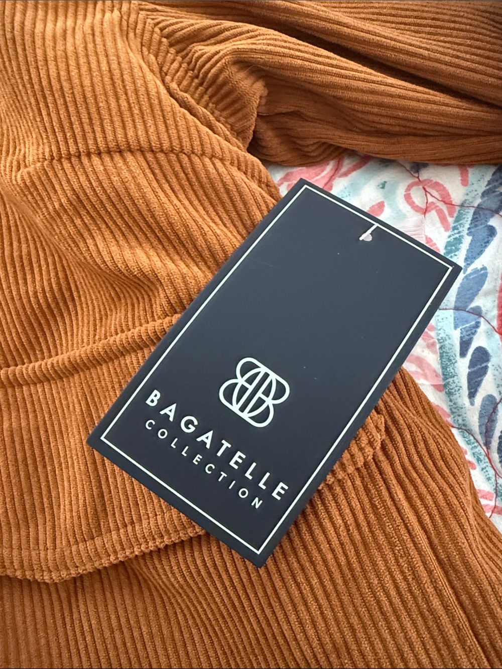 bagatelle Corduroy Utility Jacket - Rust Brown - Picture 2 of 6